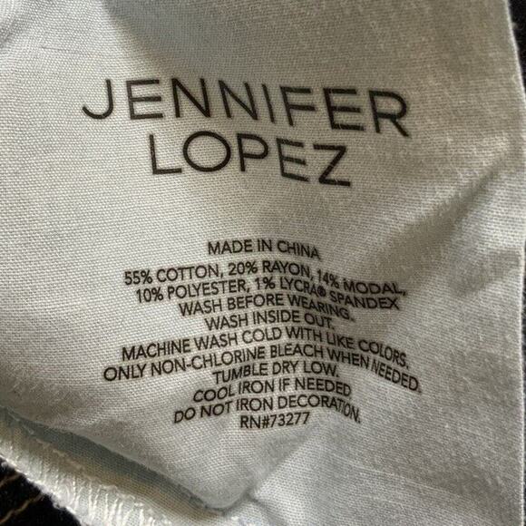 Jennifer Lopez Skinny Jeans Women's Size 16 Distressed Whiskers Stretch Faded - Picture 12 of 12